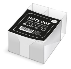 Kostka Papierowa Biała 85x85x35 Mm W Kubiku Interdruk Kospapbkubm
