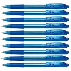 Pentel Długopis 0,7 Mm Wow! Niebieski Bk417-C- 10szt