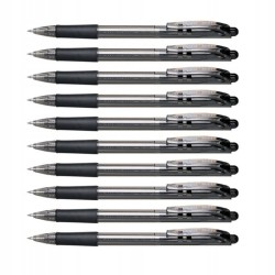 Pentel Długopis 0,7 Mm Wow! Czarny Bk417 10szt