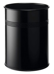 Durable Metalowy kosz na śmieci 15L z perforacją 30 mm okrągły