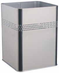 Durable Metalowy kosz na śmieci 18.5L z perforacją 30 mm kwadratowy