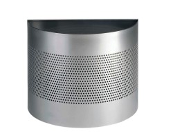 Durable Metalowy kosz na śmieci 20L z perforacją 165 mm półokrągły