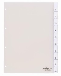 Durable Przekładki A4 10 części, przednia okładka i perforacja 80x80x80 mm