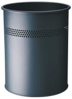 Durable Metalowy kosz na śmieci 15L z perforacją 30 mm okrągły