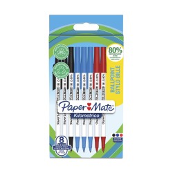 Paper  Mate DŁUGOPIS KILOMETRICO - RECYKLING mix  8 SZT.  
