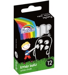 Kreda szkolna 12szt biała okragła