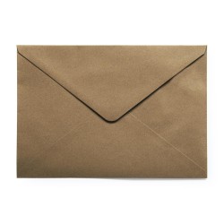 Koperta Ozdobna C5 Kraft Ciemnobeżowy 120g Opakowanie 10 Sztuk 