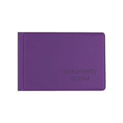 BIURFOL Okładka na dokumenty ucznia małe violet