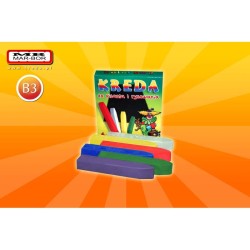 Kreda szkolna kolorowa 6l b3 Mar-bor 0006K