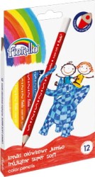 Kredki FIORELLO Super Soft 12 kolorów ostrz. trójkątna JUMBO