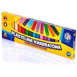Plastelina 18 kolorów kwadratowa tektura Astra 83814904
