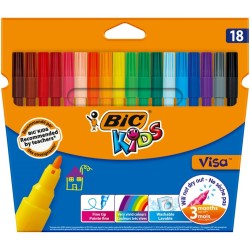 Flamastry Kids Kid Visa Pudełko 18szt BIC