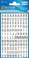 Naklejki Z Design - Litery czarne na białym tle (helvetica 26pkt./6,5mm) 2/120/240 - folia
