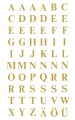 Naklejki Z Design - Litery (30pt/7,5mm) - złote 2/60/120 - folia