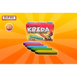 Kreda szkolna kolorowa 50l B5 Mar-bor 0050K