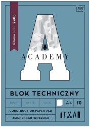 Interdruk Blok techniczny A4 10kartek 240g ACADEMY