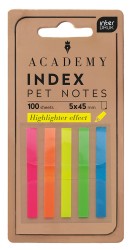 Interdruk Zakładki indeksujące paski 45mm PET NEON