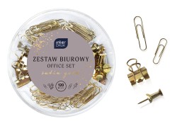 Interdruk Zestaw biurowy 120el. Satin Gold