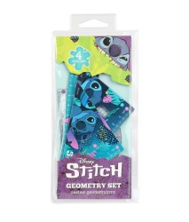 DISNEY BLUE - ZESTAW GEOMETRYCZNY 4 SZTUKI - STITCH /24/