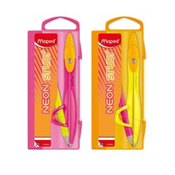 Maped Cyrkiel Study Neon + ołówek