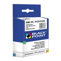 Taśma Black Point do drukarki barwiąca KBPO5520 zastępuje Oki ML 5520 / 5590 czarna 8mm/1,6 m