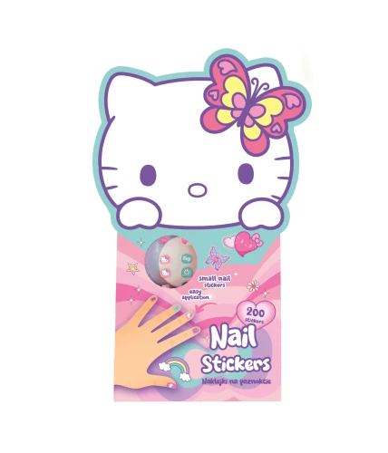HELLO KITTY - NAKLEJKI NA PAZNOKCIE - PINK 1 /12/