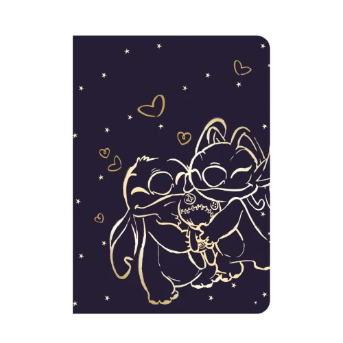 DISNEY GOLD - ZESZYT A5 / 32 K. KRATKA (m) - WZÓR 2 - STITCH /6/