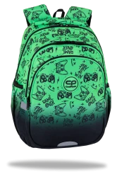 COOLPACK - JERRY - PLECAK SZKOLNY - GAME OVER GRADIENT GREEN