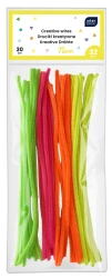 Interdruk Druciki kreatywne 30cm 32szt.Neon