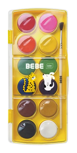 Interdruk Farby akwarelowe 12kol.BEBE Kids