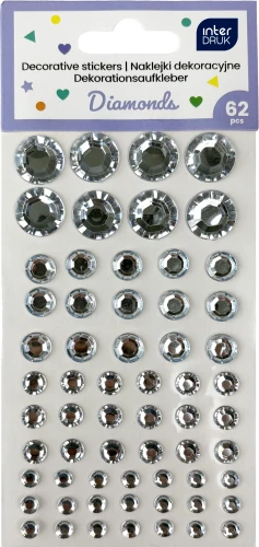 Interdruk Naklejki dekoracyjne 62szt.DIAMONDS