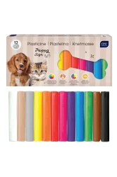 Interdruk Plastelina 12 kol. Puppy Sign