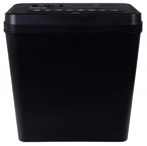 Niszczarka OFFICE PRODUCTS, paski, do 10 kartek A4, kosz 14l, czarna