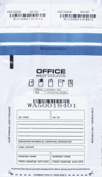KOPERTA BEZPIECZNA OFFICE PRODUCTS M5,150x220mm 50 sztuk, BIAŁA