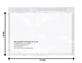 PRZYLGA KOPERTA KURIERSKA OFFICE PRODUCTS C6, 500 sztuk, TRANSPARENTNA