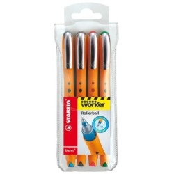Pióro Kulkowe Stabilo Worker Etui 4 Szt.