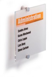 Durable Tabliczka Informacyjna Crystal Sign Rozmiar 210x210mm