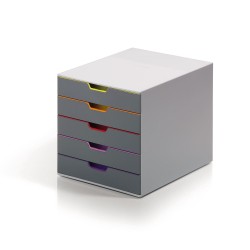 Durable Pojemnik Z Pięcioma Szufladami Variocolor Wielokolorowy 760527
