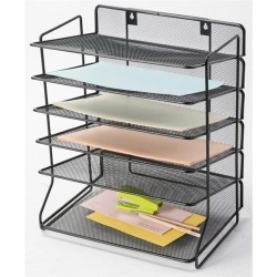 Sorter Na Dokumenty Office Set Metalowy Czarny Q-Connect
