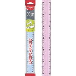 Linijka Study Niełamliwa 30 Cm Mix 2 Kolorów Flow Pack  245610
