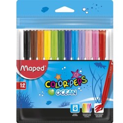 Flamastry Colorpeps Ocean 12 Sztuk Zip Box  845720