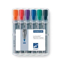 Marker Lumocolor Do Tablic Flipchart Okrągły 6 Kolorów Box Staedtler 4007817356067