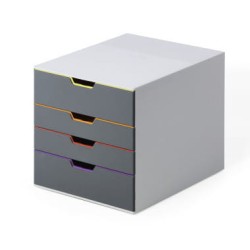 Durable Pojemnik Z 4 Szufladami Variocolor Dwie Duże Suflady I Dwie Maxi