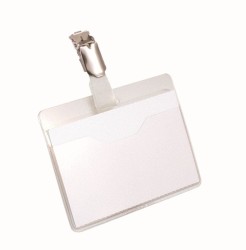 Durable Identyfikator 60x90mm Z Klipem 810619 transparentny