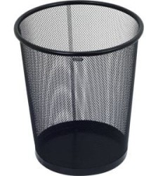Grand Kosz Metalowy Na Papier Gr-020 Siatka Czarny 12 L