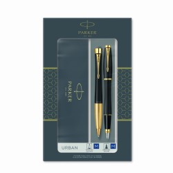 Parker Zestaw  Urban Black Gt Długopis  Pióro Wieczne 2093381