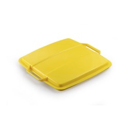 Durable Pokrywa Do Kosza Na Śmieci 90l Żółta 1800475030