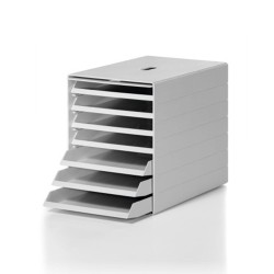 Durable Pojemnik A4 Z 7 Szufladami I Osłną Idealbox Plus Szary 1712001050