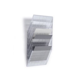 Durable Zestaw Sześciu Pojemników Na Dokumenty Poziomy Flexiboxx 6 A4 Landscape Przezroczysty 709785400