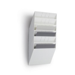 Durable Zestaw Sześciu Pojemników Na Dokumenty Poziomy Flexiboxx 6 A4 Landscape Biały 1709785010